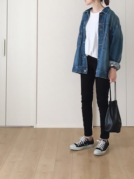 「Another Edition（アナザーエディション）のアイテム（ジャケット/アウター）」を使った、himarisoさん（レディース・164cm）の春コーディネート
