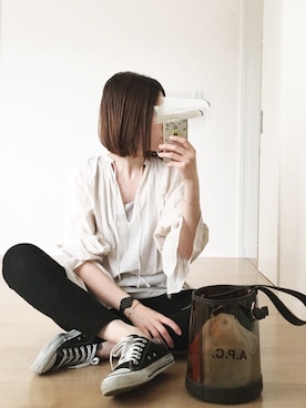 「BEAUTY&YOUTH UNITED ARROWS（ビューティーアンドユースユナイテッドアローズ）のアイテム（チュニック）」を使った、himarisoさん（レディース・164cm）の春コーディネート