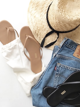 「EDITION（エディション）のアイテム（帽子）」を使った、himarisoさん（レディース・164cm）の春コーディネート