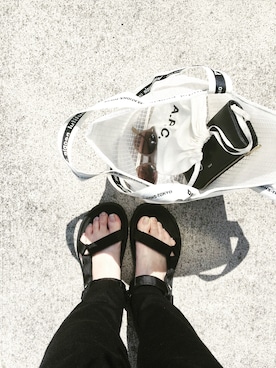 「A.P.C.（アーペーセー）のアイテム（財布/小物）」を使った、himarisoさん（レディース・164cm）の夏コーディネート