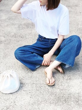 「20/80（テゥエンティーエイティー）のアイテム」を使った、himarisoさん（レディース・164cm）の夏コーディネート