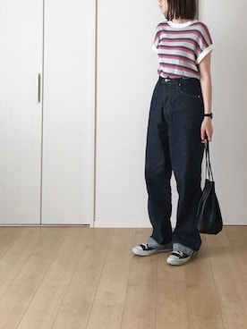 「BEAUTY&YOUTH UNITED ARROWS（ビューティーアンドユースユナイテッドアローズ）のBY レザー キンチャク ◆（ハンドバッグ）」を使った、himarisoさん（レディース・164cm）の秋コーディネート