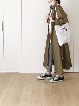 「FRUIT OF THE LOOM（フルーツオブザルーム）のアイテム」を使った、himarisoさん（レディース・164cm）の秋コーディネート