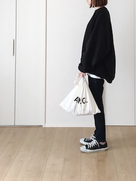 「FRUIT OF THE LOOM（フルーツオブザルーム）のアイテム」を使った、himarisoさん（レディース・164cm）の冬コーディネート