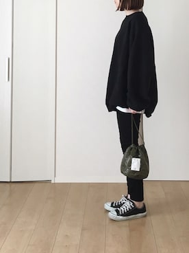 「FRUIT OF THE LOOM（フルーツオブザルーム）のアイテム」を使った、himarisoさん（レディース・164cm）の冬コーディネート