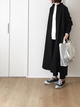 「ALLUMER（アリュメール）のアイテム（スウェット）」を使った、himarisoさん（レディース・164cm）の春コーディネート
