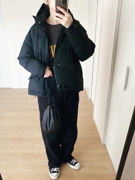 「ALLUMER（アリュメール）のアイテム（ジャケット/アウター）」を使った、himarisoさん（レディース・164cm）の冬コーディネート