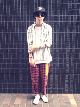 「school」｜HIROMU YAMAMOTOさん（メンズ・166cm）の秋コーディネート