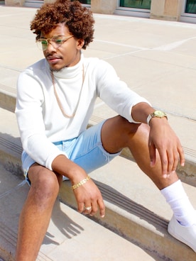 「Another Edition（アナザーエディション）のアイテム」を使った、Darenton Randallさん（メンズ・183cm）の春コーディネート