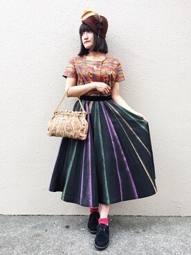 「50年代」｜AiLeen by GROGGROGさん（レディース・160cm）の夏コーディネート