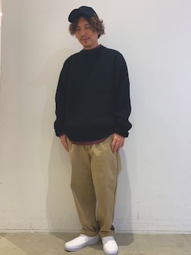「koe（コエ）のアイテム（帽子）」を使った、Tomoyukiさん（メンズ・168cm）の秋コーディネート