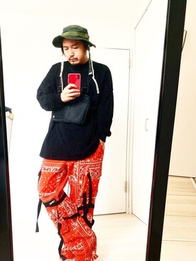 「1017 ALYX 9SM（アリクス）のアイテム（バッグ）」を使った、服バカ2号さん（メンズ・170cm）の秋コーディネート