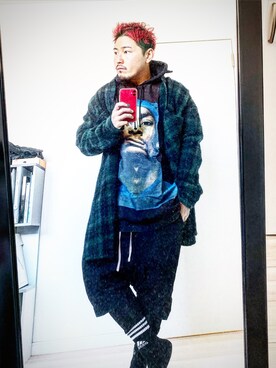 「やっぱりストリートが好き」｜「アイテム（その他アウター）」を使った、服バカ2号さん（メンズ・170cm）の秋コーディネート