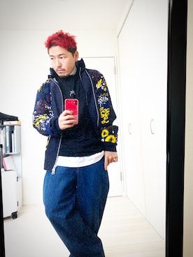 「服バカ」｜「アイテム（ジャケット/アウター）」を使った、服バカ2号さん（メンズ・170cm）の秋コーディネート