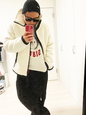 「AMBUSH（アンブッシュ）のアイテム（パンツ）」を使った、服バカ2号さん（メンズ・170cm）の冬コーディネート