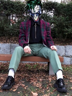 「Gosha Rubchinskiy（ゴーシャラブチンスキー）のアイテム（テーラードジャケット）」を使った、ユウキ  「U170｣さん（メンズ・160cm）の秋コーディネート