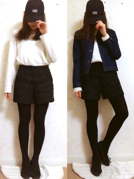 紫乃さん（レディース・159cm）の冬コーディネート