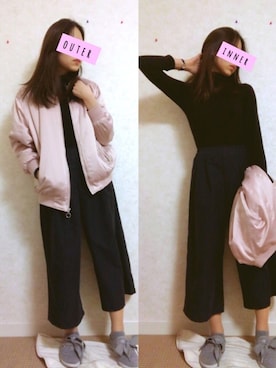 紫乃さん（レディース・159cm）の冬コーディネート