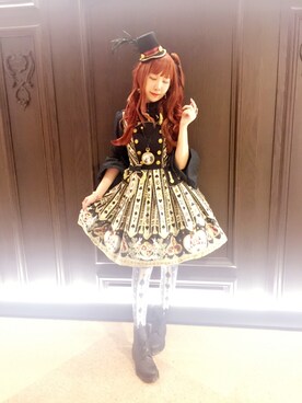 「lolitafashion」｜「アイテム（帽子）」を使った、Reika玲華さん（レディース・163cm）の春コーディネート