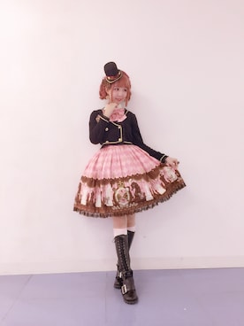 「Angelic Pretty（アンジェリックプリティ）のアイテム（ワンピース、ピンク系）」を使った、Reika玲華さん（レディース・163cm）の秋コーディネート