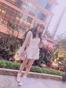 「LIZ LISA（リズリサ）のアイテム（オールインワン・サロペット）」を使った、Reika玲華さん（レディース・163cm）の春コーディネート