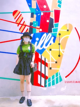 「ROCOCO（ロココ）のアイテム」を使った、pizzaさん（レディース・158cm）の春コーディネート