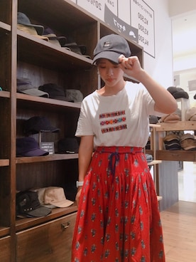 「チチカカ（チチカカ）のアイテム」を使った、14+ コクーンシティ店 スタッフさん（レディース・158cm）の夏コーディネート