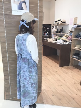 「ジュート風」｜14+ コクーンシティ店 スタッフさん（レディース・160cm）の春コーディネート