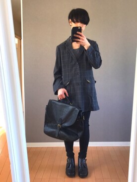 「Paul Smith（ポールスミス）のアイテム（ブーツ）」を使った、小麦ぱんさん（メンズ・169cm）の春コーディネート