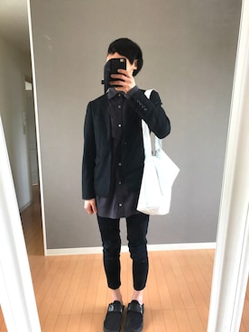 「zucca」｜「アイテム（ジャケット/アウター）」を使った、小麦ぱんさん（メンズ・169cm）の春コーディネート