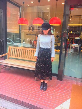 「スカーチョ」｜「アイテム（アナログ腕時計）」を使った、☺︎さん（レディース・163cm）の春コーディネート