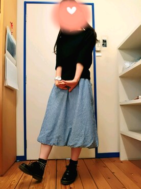 「セントジェームス」｜「アイテム（その他シューズ）」を使った、ぽんさん（レディース・160cm）の夏コーディネート