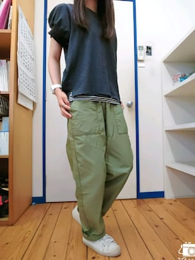 「Hands of creation（ハンズオブクリエイション）のアイテム」を使った、ぽんさん（レディース・160cm）の夏コーディネート