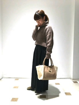 「a.v.v（アーヴェヴェ）のアイテム」を使った、RISAさん（レディース・151cm）の秋コーディネート