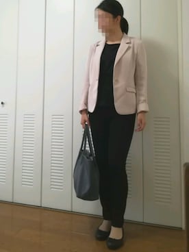 「Honeys（ハニーズ）のアイテム（テーラードジャケット）」を使った、iMaizuさん（レディース・162cm）の秋コーディネート