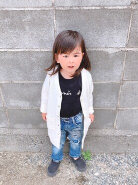 「おうちスタイル」｜「アイテム（スリッポン）」を使った、soutaさん（キッズ・100cm）の春コーディネート