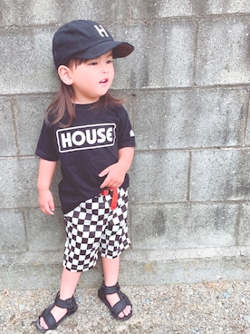 「IN THE HOUSE（インザハウス）のアイテム」を使った、soutaさん（キッズ・100cm）の夏コーディネート