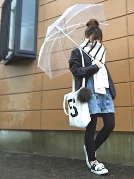 「LILY BROWN（リリーブラウン）のアイテム（サロペット/オーバーオール）」を使った、Atsukoさん（レディース・152cm）の冬コーディネート