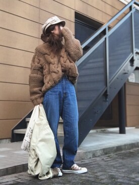 「MOUSSY（マウジー）のHAND DOWN Remake BZ（ブルゾン）」を使った、Atsukoさん（レディース・152cm）の冬コーディネート
