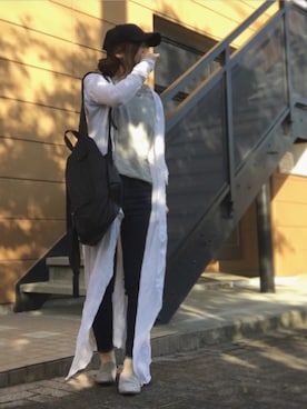 「Ungrid（アングリッド）のアイテム（その他トップス）」を使った、Atsukoさん（レディース・152cm）の春コーディネート