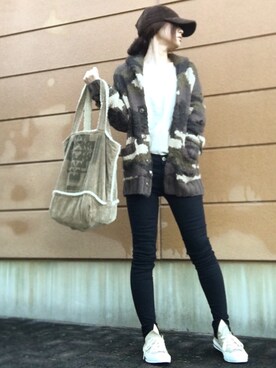 「コーデュロイキャップ」｜Atsukoさん（レディース・152cm）の秋コーディネート