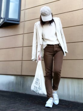 「CIBONE（シボネ）のアイテム」を使った、Atsukoさん（レディース・152cm）の春コーディネート