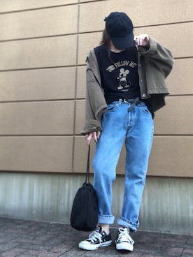 「rinto（リント）のアイテム」を使った、Atsukoさん（レディース・152cm）の秋コーディネート