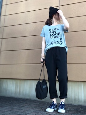 「rinto（リント）のアイテム」を使った、Atsukoさん（レディース・152cm）の秋コーディネート