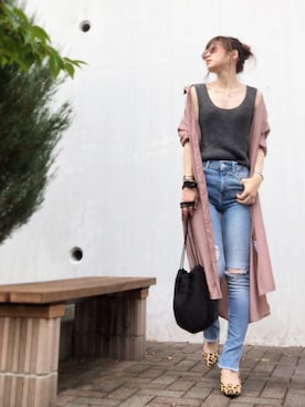「rinto（リント）のアイテム」を使った、Atsukoさん（レディース・152cm）の秋コーディネート