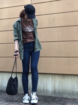 「rinto（リント）のアイテム」を使った、Atsukoさん（レディース・152cm）の秋コーディネート