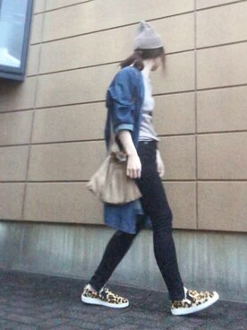 「TODAYFUL（トゥデイフル）のTODAYFUL(トゥディフル) ''Vintage Apron Sacoche'' ヴィンテージエプロンサコッシュ ／11821066（ショルダーバッグ）」を使った、Atsukoさん（レディース・153cm）の秋コーディネート