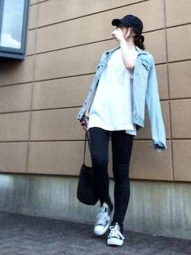 「rinto（リント）のアイテム」を使った、Atsukoさん（レディース・153cm）の秋コーディネート