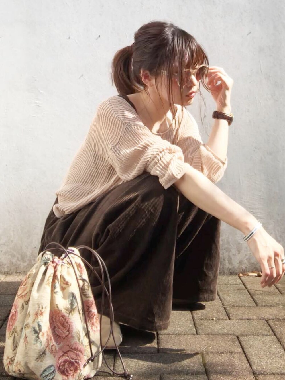 TODAYFUL（トゥデイフル）の「ボートネックシアーニット（ニット