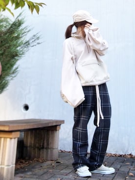 「コーデュロイキャップ」｜Atsukoさん（レディース・153cm）の秋コーディネート